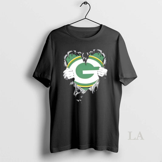 Original Green Bay Packers Rip The Chest Forever In My Heart T-Shirts, Hoodie, Sweatshirt | AU18TeeNovaLab.com