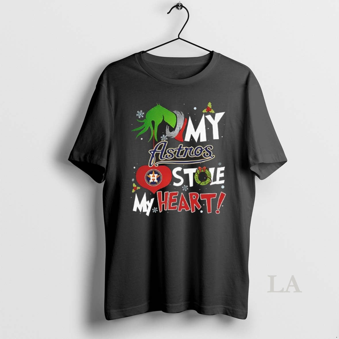 Original Grinch Hand My Houston Astros Stole My Heart Christmas
