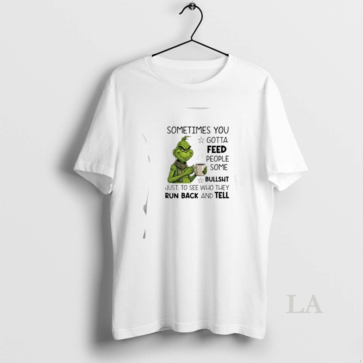 Original Grinch Sometimes You Gotta Feed People Some Bullsht T-Shirts, Hoodie, Sweatshirt | AU18TeeNovaLab.com