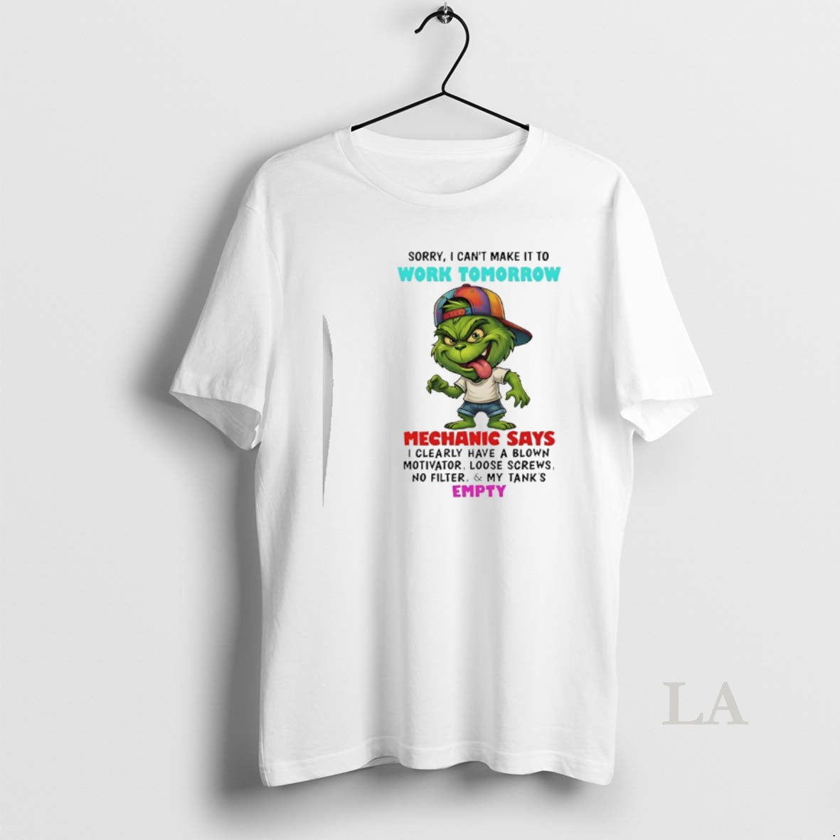 Original Grinch Sorry I Cant Make It To Work Tomorrow Mechanic Says T-Shirts, Hoodie, Sweatshirt | AU18TeeNovaLab.com