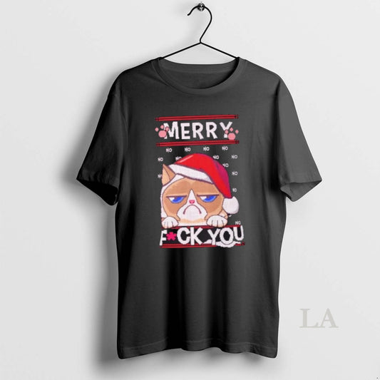 Original Grumpy Cat Ugly Christmas Pixel Art Holiday T-Shirts, Hoodie, Sweatshirt | AU18TeeNovaLab.com