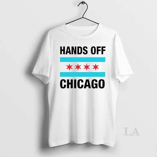 Original Hand Of Chicago Flag