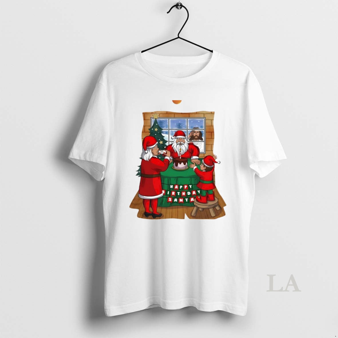 Original Happy Birthday Santa Christmas Circle T-Shirts, Hoodie, Sweatshirt | AU18TeeNovaLab.com