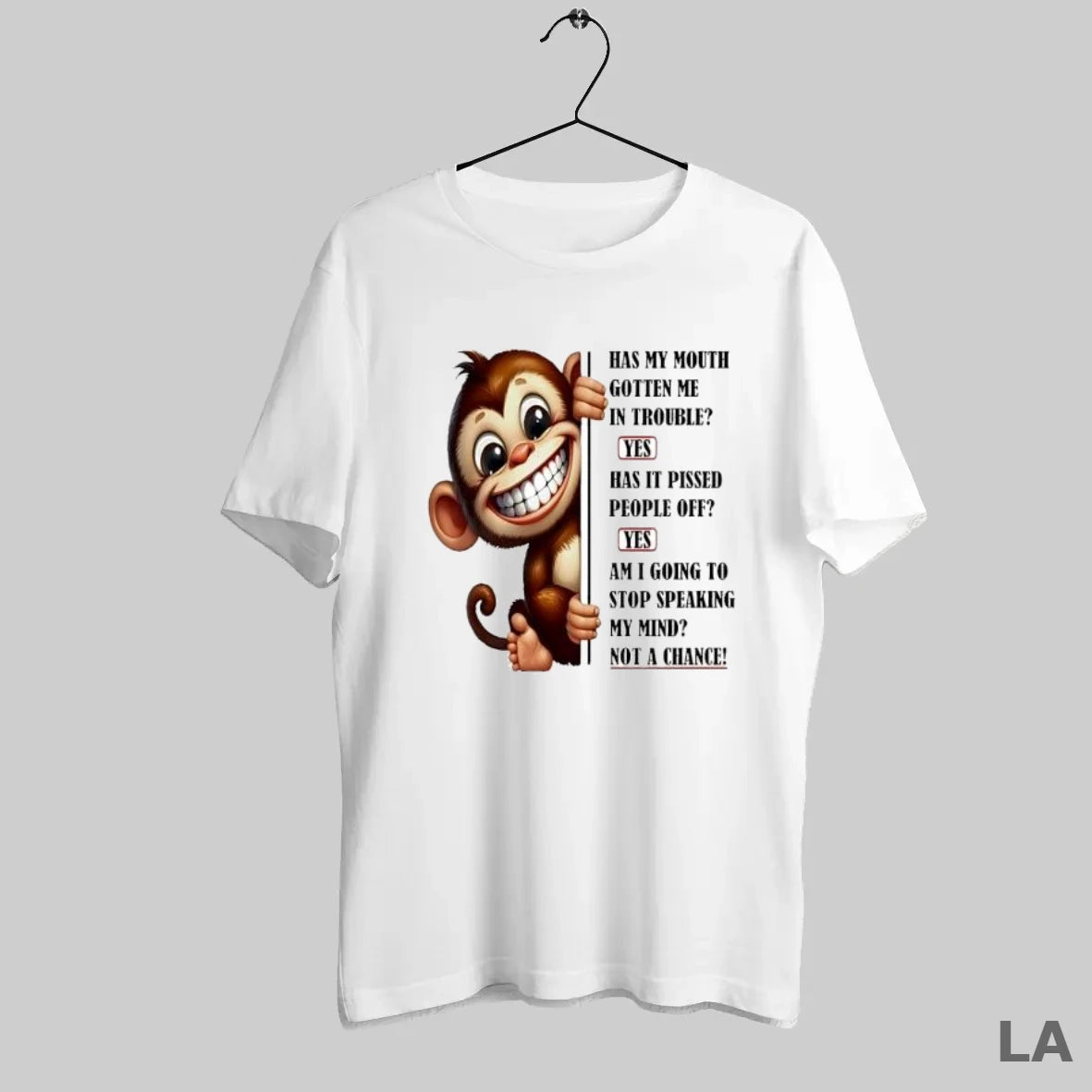 Original Has My Mouth Gotten Me In Trouble Monkey Cute