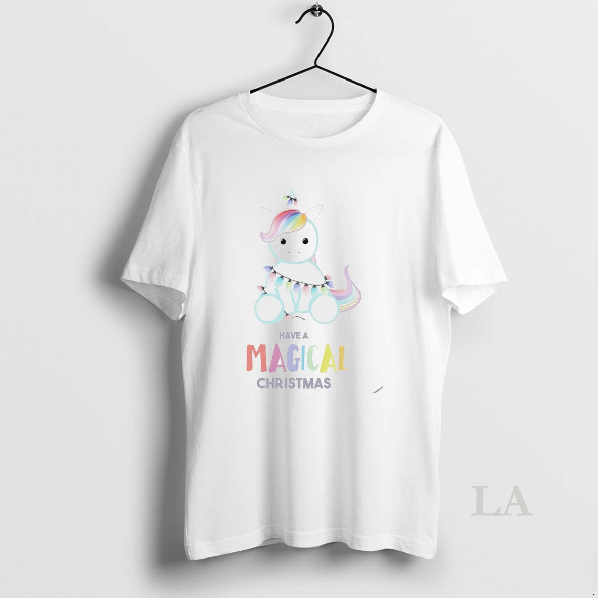 Original Have A Magical Christmas Unicorn Light String White