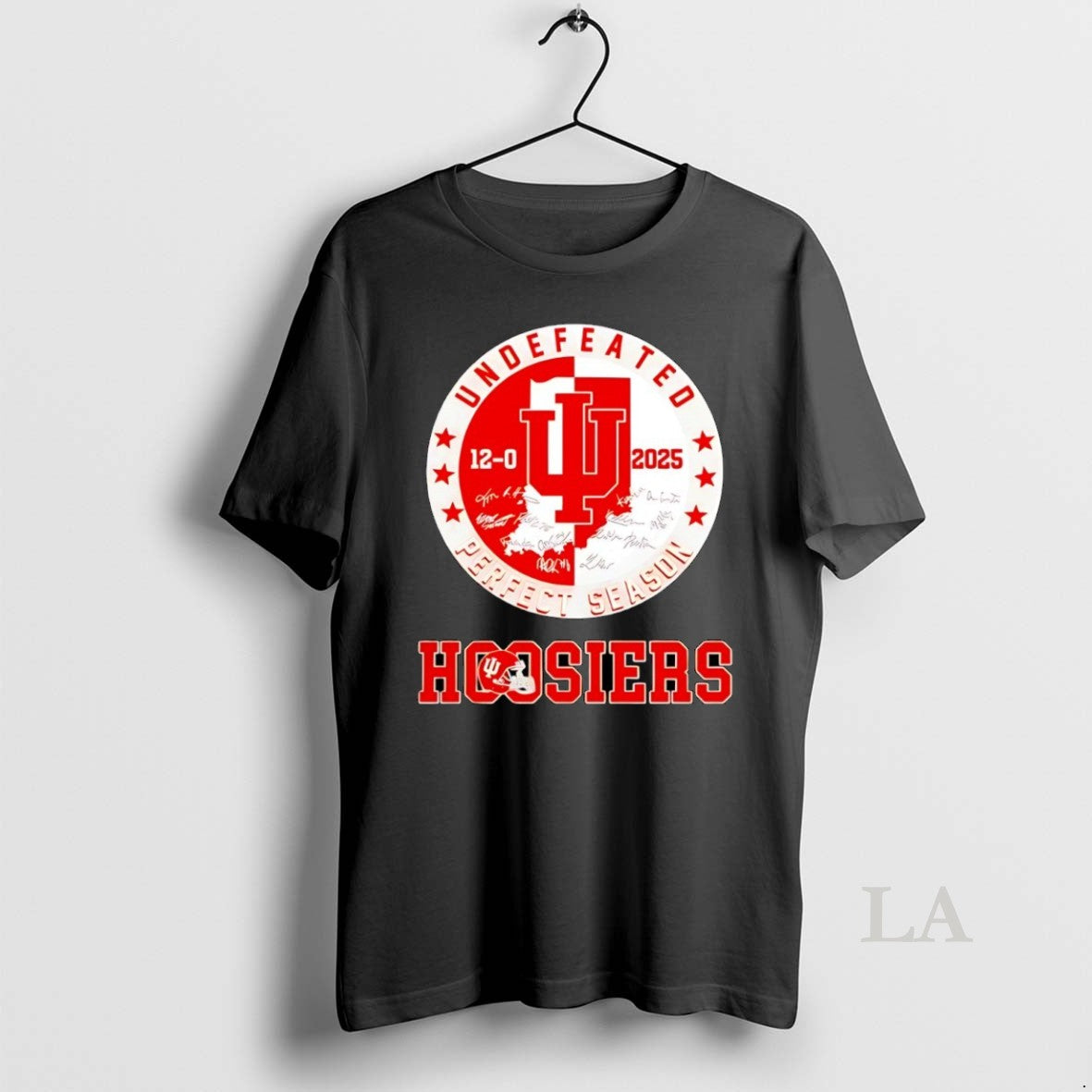 Original Hoosiers Undefeated 2025 Perfect Season Signature T-Shirts, Hoodie, Sweatshirt | AU18TeeNovaLab.com