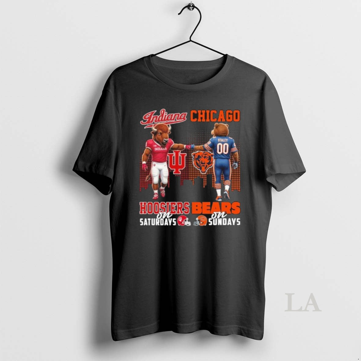 Original Hoosiers Vs Bears Mascot On Saturdays And On Sundays T-Shirts, Hoodie, Sweatshirt | AU18TeeNovaLab.com