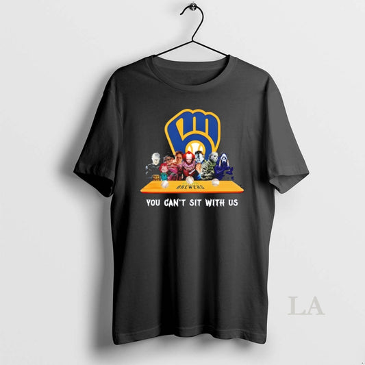 Original Horror Movie Characters You Cant Sit With Us Milwaukee Brewers Halloween