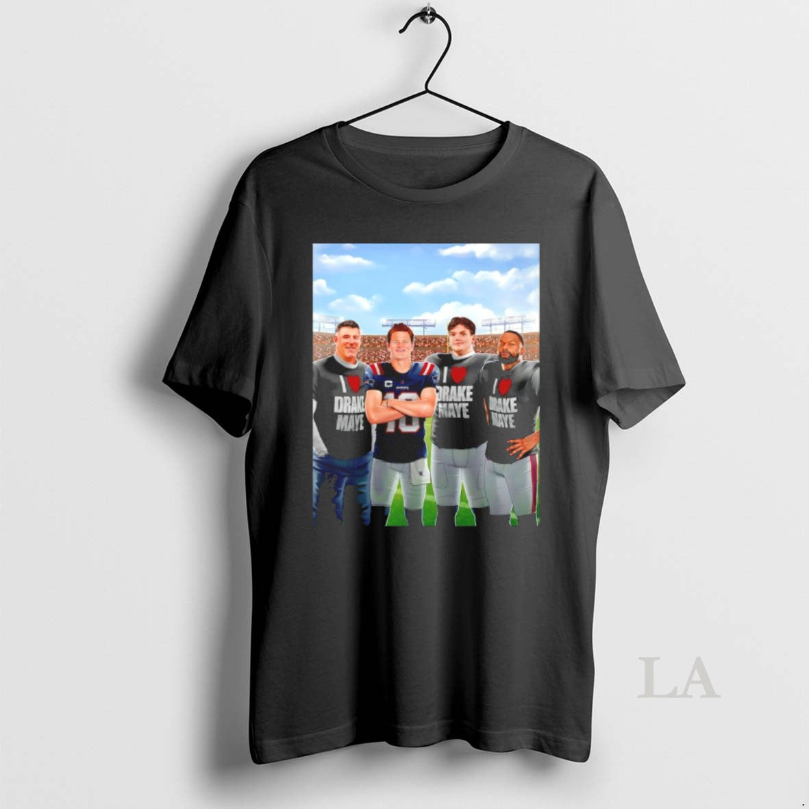 Original I Love Drake Maye Graphic Cartoon T-Shirts, Hoodie, Sweatshirt | AU18TeeNovaLab.com