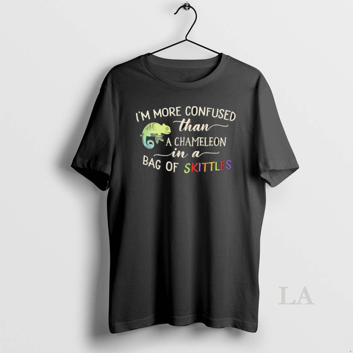 Original Im More Confused Than A Chameleon In A Bag Of Skittles T-Shirts, Hoodie, Sweatshirt | AU18TeeNovaLab.com