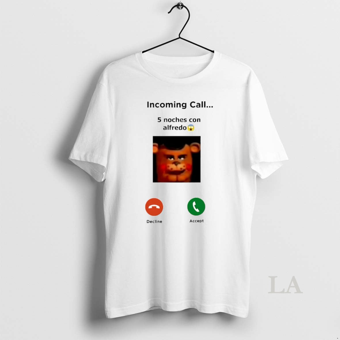 Original Incoming Call 5 Noches Con Alfredo Freddy Fazbear Circle T-Shirts, Hoodie, Sweatshirt | AU18TeeNovaLab.com