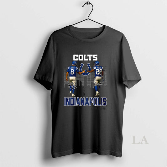 Original Indianapolis Colts Daniel Jones And Jonathan Taylor Signature