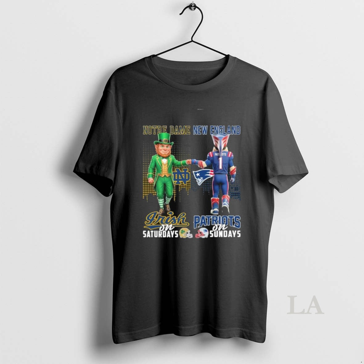Original Irish Vs Patriots Mascot On Saturdays And On Sundays T-Shirts, Hoodie, Sweatshirt | AU18TeeNovaLab.com