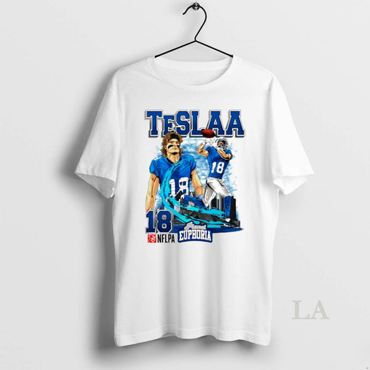 Original Isaac Teslaa 18 Detroit Lions Football Comic Circle T-Shirts, Hoodie, Sweatshirt | AU18TeeNovaLab.com