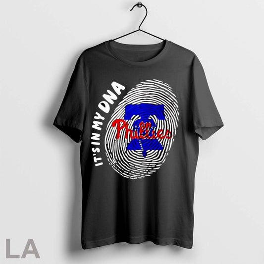 Original Its In My Dna Philadelphia Phillies Baseball Logo Fingerprint