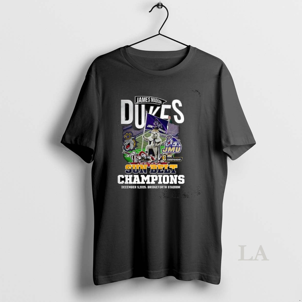 Original James Madison Dukes Beat Troy Trojans Sun Belt Champions 2025 Mascot T-Shirts, Hoodie, Sweatshirt