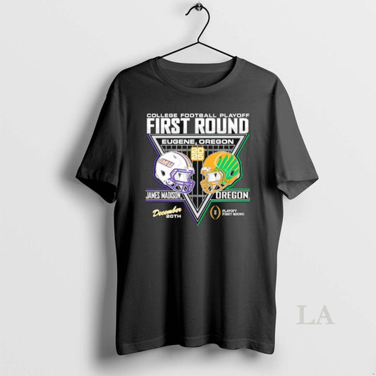 Original James Madison University Dukes Football 2025 College Football Playoffs 1st Round Match Up T-Shirts, Hoodie,...