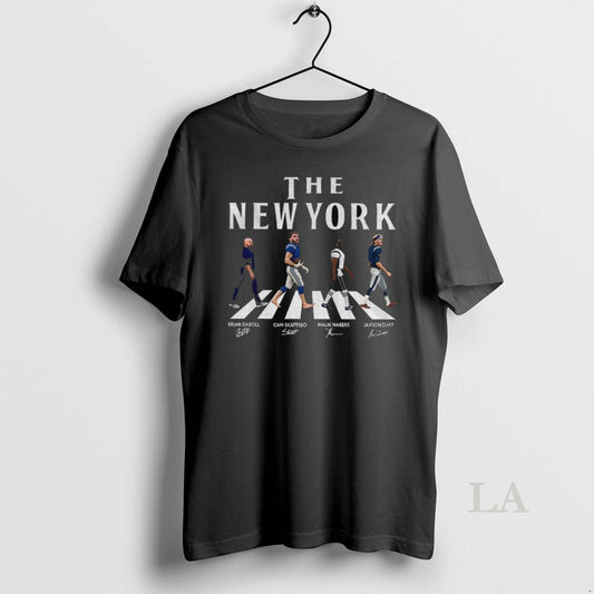 Original Jaxson Dart Malik Nabers Cam Skattebo Brian Daboll The New York Giants Abbey Road