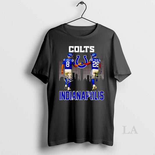 Original Jones And Taylor Fist Bump Indianapolis Colts Skyline