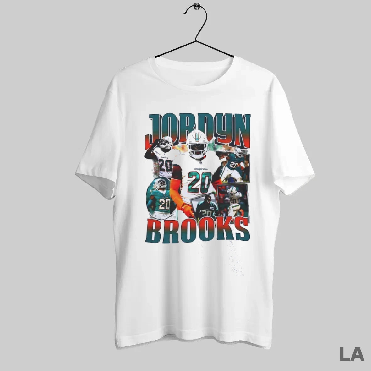 Original Jordyn Brooks Miami Dolphins Football Graphic