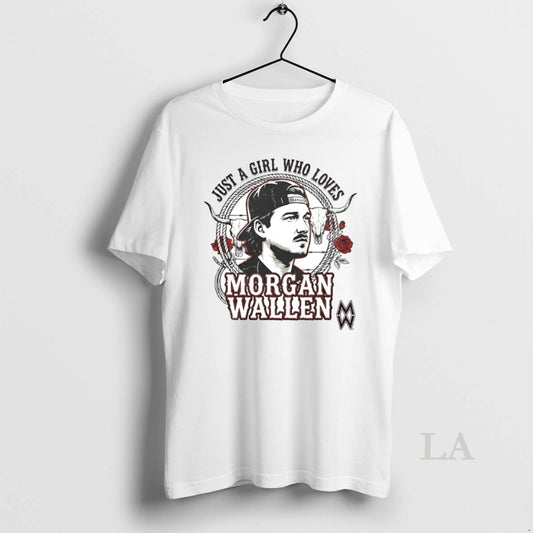 Original Just A Girl Who Loves Morgan Wallen Circle T-Shirts, Hoodie, Sweatshirt | AU18TeeNovaLab.com