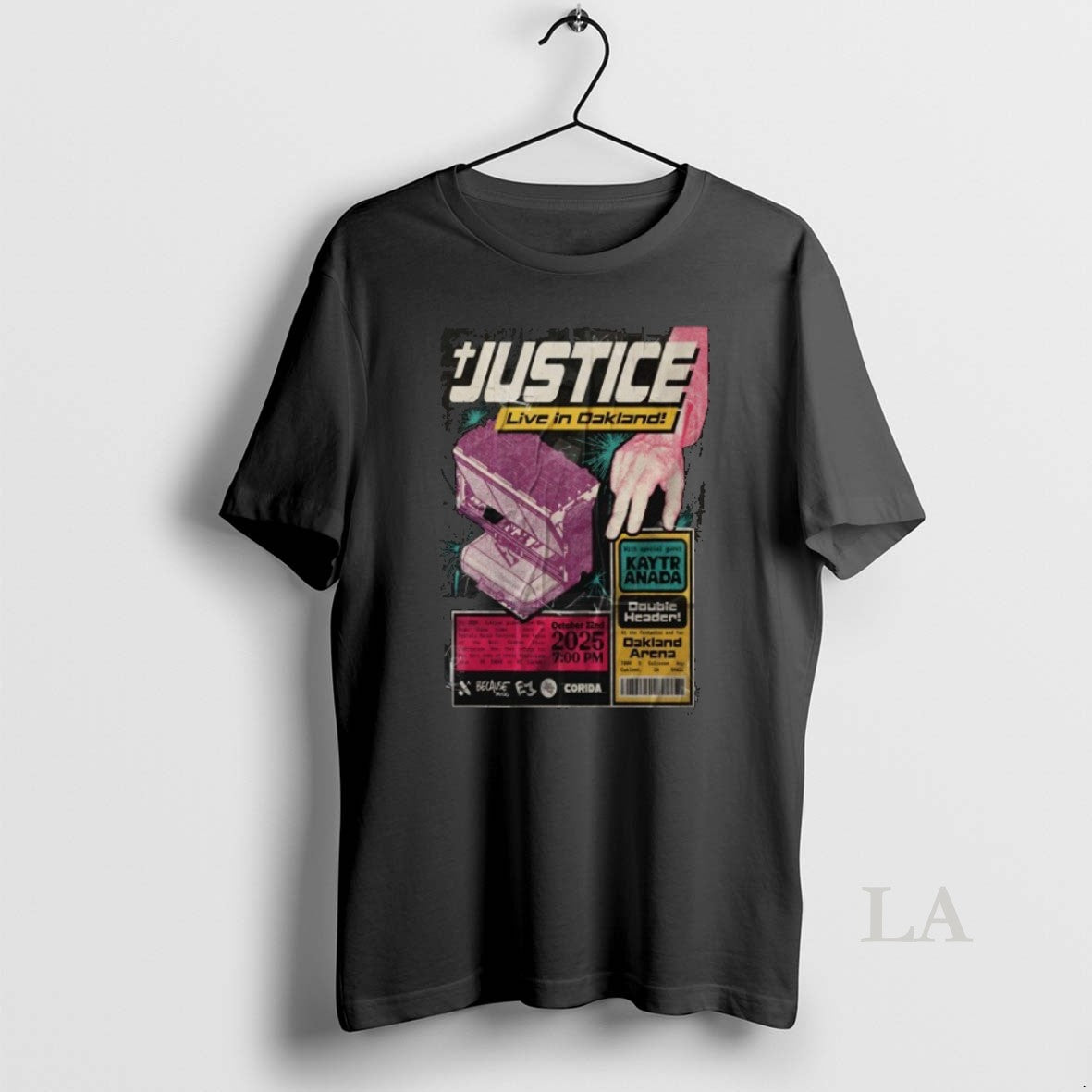 Original Justice At Oakland Arena On Oct 22 2025 T-Shirts, Hoodie, Sweatshirt | AU18TeeNovaLab.com