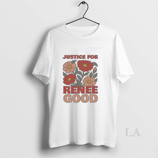 Original Justice For Renee Nicole Good Retro Flower T-Shirts, Hoodie, Sweatshirt | AU18TeeNovaLab.com