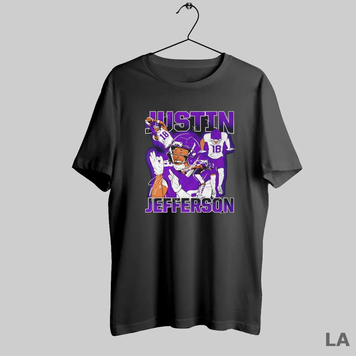 Original Justin Jefferson Masterpiece Graphic Signature