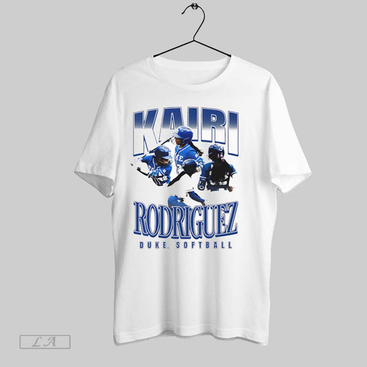 Original Kairi Rodriguez Duke Softball Retro 90s White Poster