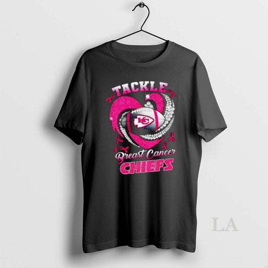 Original Kansas City Chiefs Breast Cancer Awareness Tackle Heart