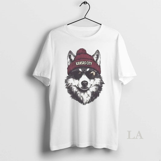 Original Kansas City Chiefs Mascot Wearing A Beanie And Sunglasses T-Shirts, Hoodie, Sweatshirt | AU18TeeNovaLab.com