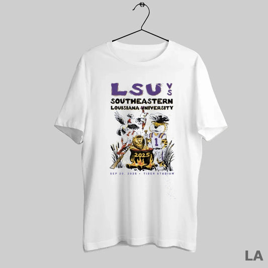 Original Lsu Tiger Vs Southeastern Louisiana Lions Game Day 2025