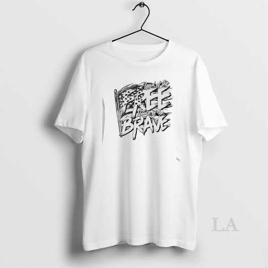 Original Land Of The Free Home Of The Brave American Flag T-Shirts, Hoodie, Sweatshirt | AU18TeeNovaLab.com