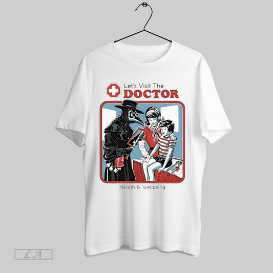 Original Lets Visit The Doctor Health And Wellbeing White Poster