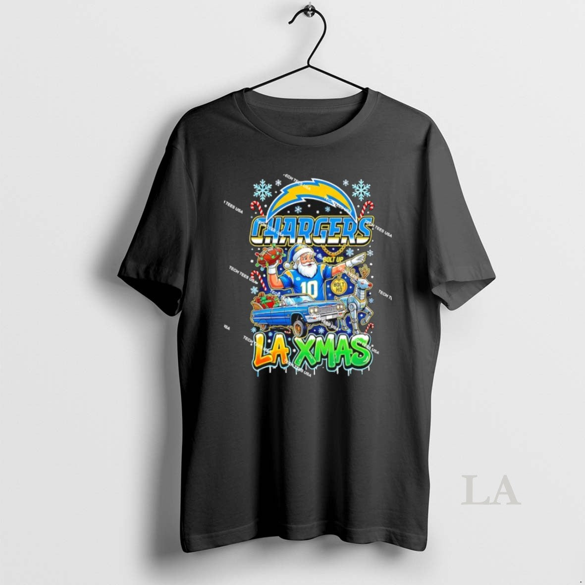 Original Los Angeles Chargers Football La Xmas Christmas Holiday T-Shirts, Hoodie, Sweatshirt | AU18TeeNovaLab.com