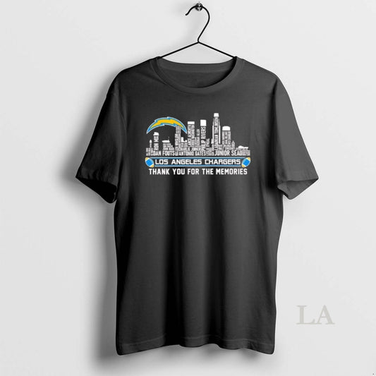 Original Los Angeles Chargers City Players Names Thank You For The Memories T-Shirts, Hoodie, Sweatshirt | AU18TeeNovaLab.com