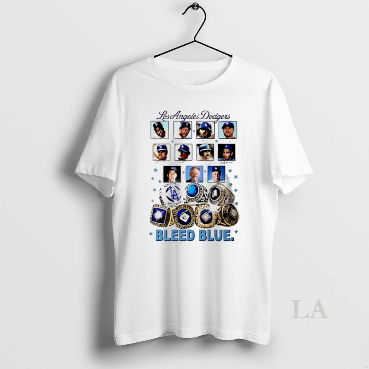 Original Los Angeles Dodgers Bleed Blue Rings