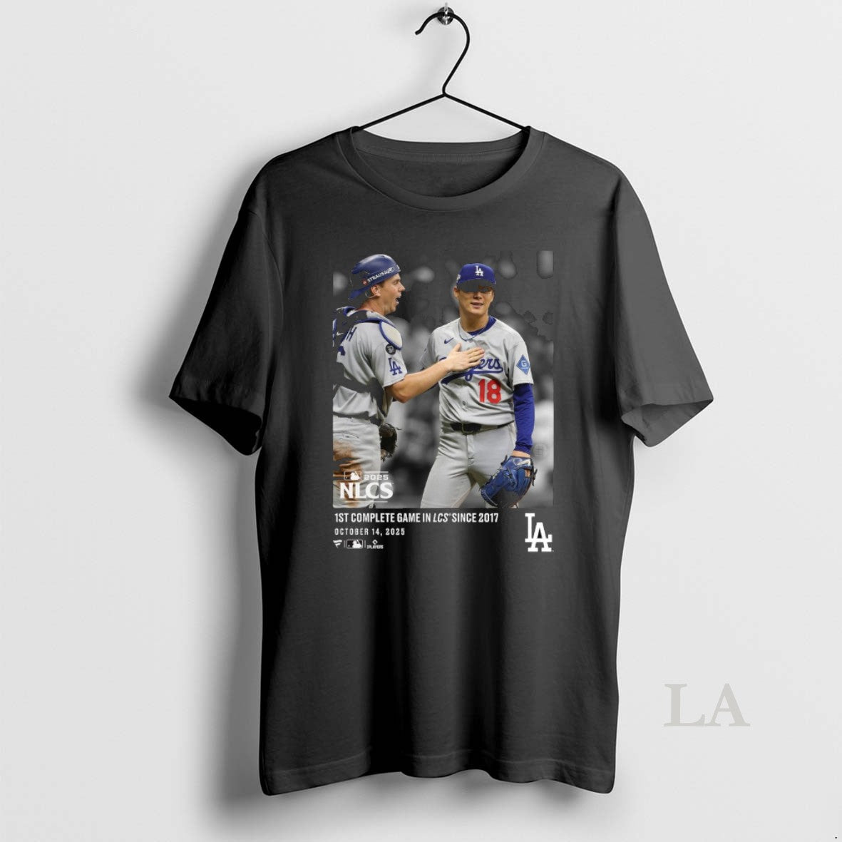 Original Los Angeles Dodgers Mlb Yoshinobu Yamamoto 1st Complete Game In Lcs Since 2017 Oct