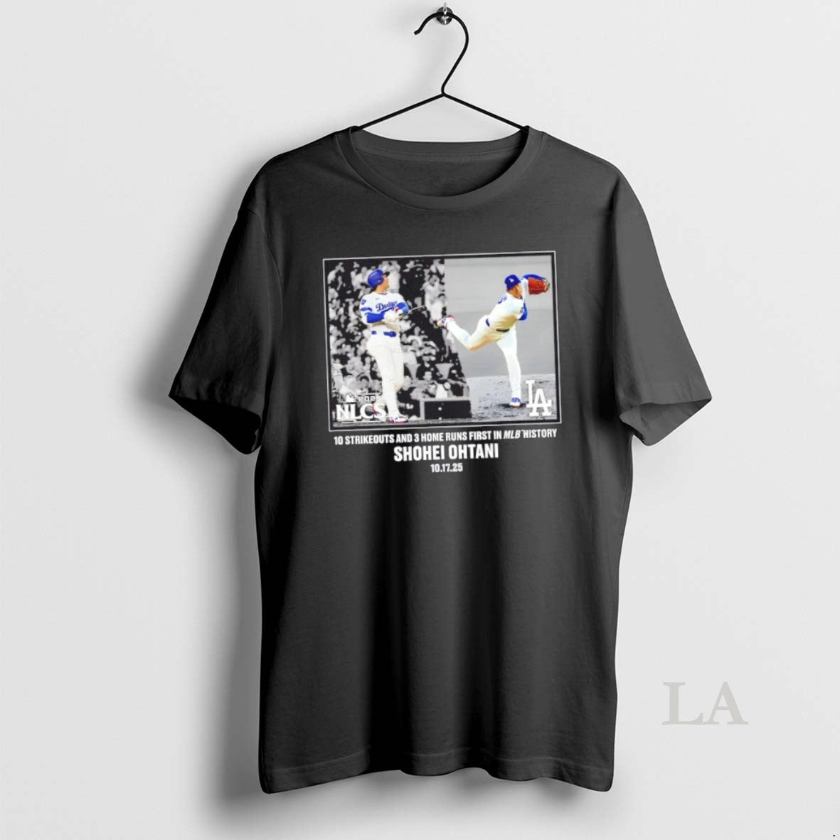 Original Los Angeles Dodgers Shohei Ohtani Black 2025 Mlb Postseason Moment