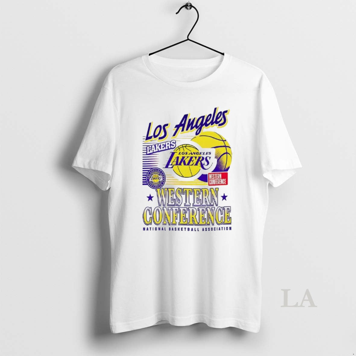 Original Los Angeles Lakers Nba Western Conference Logo And Ball T-Shirts, Hoodie, Sweatshirt | AU18TeeNovaLab.com