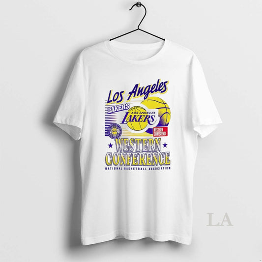 Original Los Angeles Lakers Nba Western Conference Logo And Ball T-Shirts, Hoodie, Sweatshirt | AU18TeeNovaLab.com