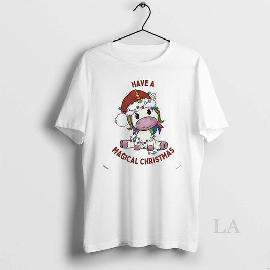 Original Magical Christmas Unicorn Santa Hat Lighted White