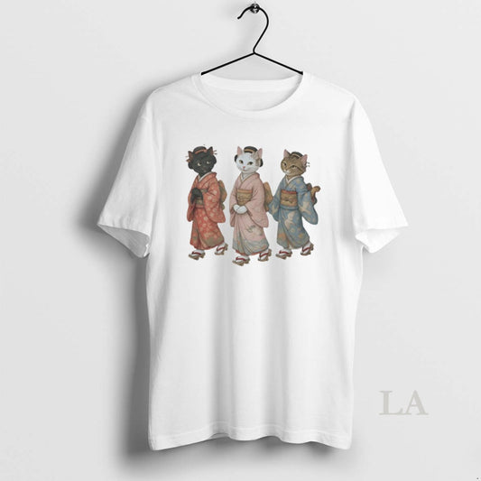 Original Maiko Cats In Kimono Meme T-Shirts, Hoodie, Sweatshirt | AU18TeeNovaLab.com