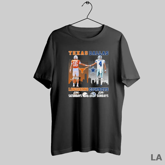 Original Manning Texas Longhorns On Saturdays And Prescott Cowboys On Sundays