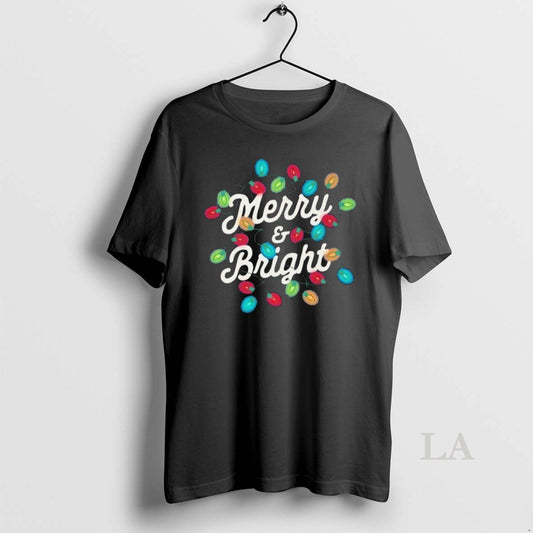 Original Merry And Bright Christmas Lights T-Shirts, Hoodie, Sweatshirt | AU18TeeNovaLab.com