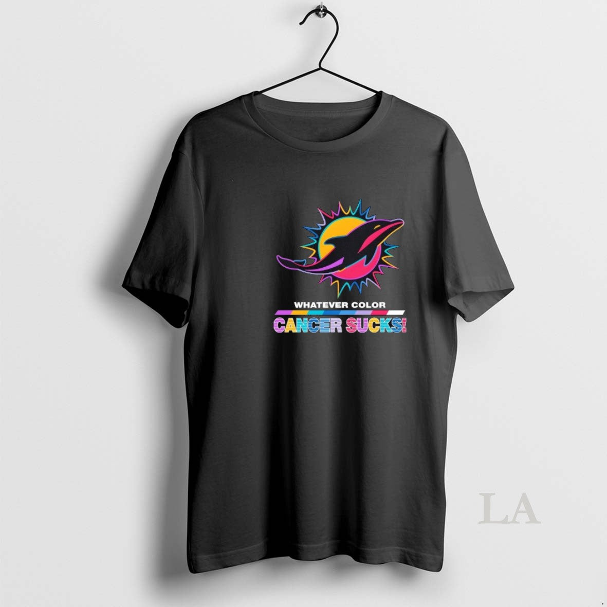 Original Miami Dolphins Football Whatever Color Cancer Sucks Logo Colors T-Shirts, Hoodie, Sweatshirt | AU18TeeNovaLab.com