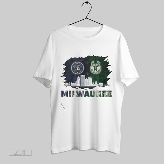 Original Milwaukee Sport Team Brewers Mix Bucks Logo 2025