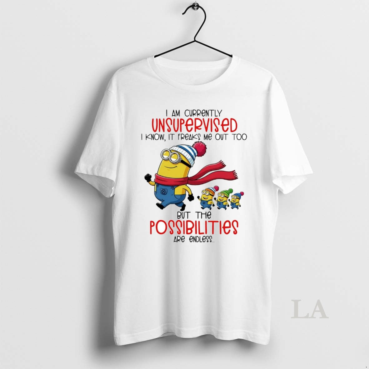 Original Minion I Am Currently Unsupervised I Know It Freaks Me Out Too T-Shirts, Hoodie, Sweatshirt | AU18TeeNovaLab.com