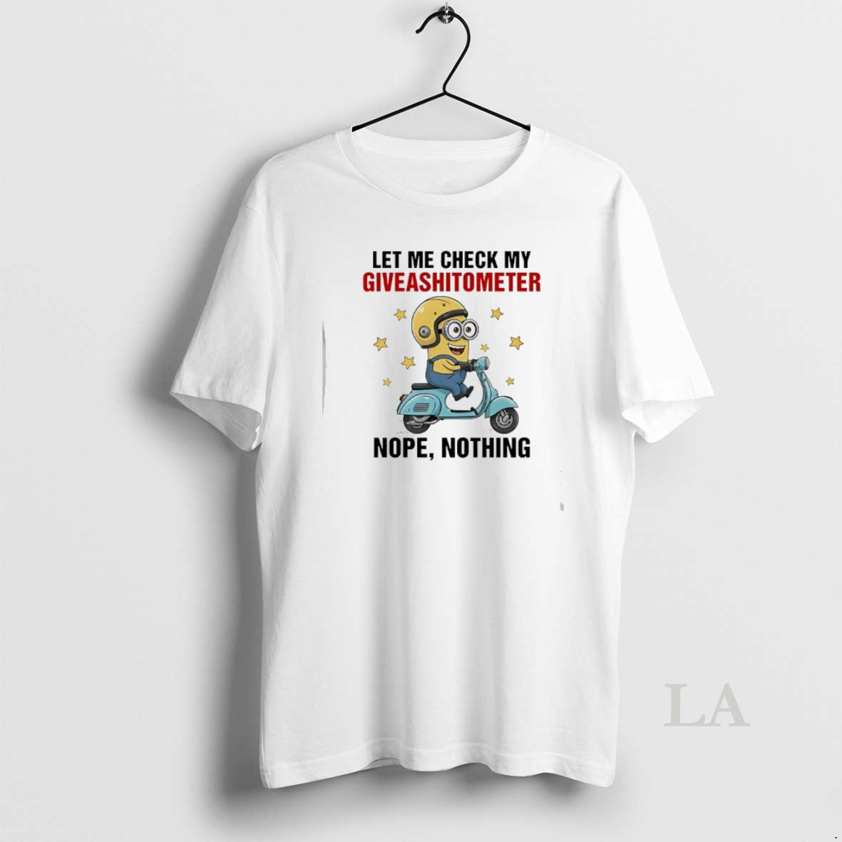 Original Minion Let Me Check My Giveashitometer Nope Nothing T-Shirts, Hoodie, Sweatshirt | AU18TeeNovaLab.com