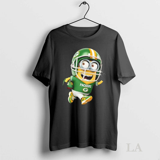 Original Minions Is Holding A Ball And Smiling At Green Bay Packers Fans